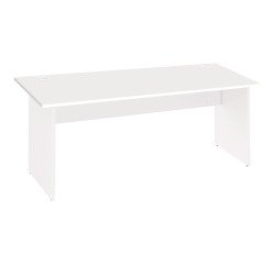 Bureau droit piètement plein bois Excellens - voile de fond droit