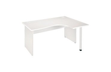 Kompakter Schreibtisch Excellens Holz L 160 cm Rückkehr rechts Volllangträgerplatte - gerade Blende