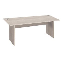 Mesa recta patas rectas Excellens con panel de fondo recto