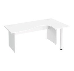 Bureau compact piètement plein bois Excellens - voile de fond droit