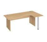 Bureau compact piètement plein bois Excellens - voile de fond droit