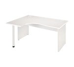 Excellens Compact Desk Wood L 160 cm left return full leg top - straight modesty panel