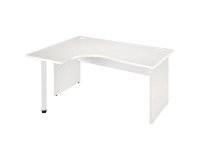 Kompaktes Büro Excellens Holz L 160 cm Rückkehr links Platte voller Fuß - gerade Sichtblende