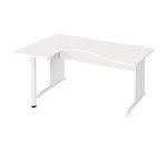 Bureau compact Excellens Bois L 160 cm retour gauche plateau pied bois L  - voile de fond droit