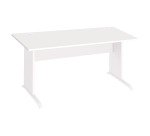 Excellens Straight Desk Wood L 160 cm Wooden Leg Top - Straight Modesty Panel