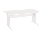 Bureau droit piètement bois L Excellens  - voile de fond droit