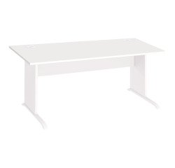 Bureau droit piètement bois L Excellens  - voile de fond droit