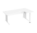 Bureau compact piètement bois L Excellens  - voile de fond droit