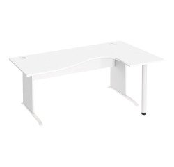 Bureau compact piètement bois L Excellens  - voile de fond droit