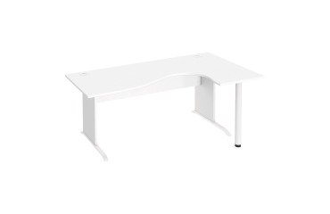 Bureau compact Excellens Bois L 180 cm retour droite plateau pied bois L - voile de fond droit
