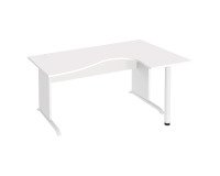 Kompaktes Büro Excellens Holz L 160 cm rechte Rückseite Holzfußplatte L - rechte Sichtblende