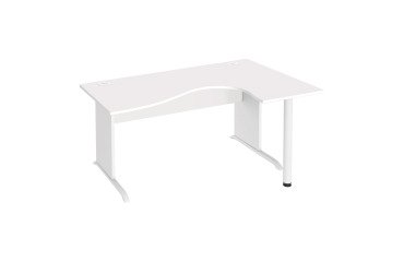 Kompaktes Büro Excellens Holz L 160 cm rechte Rückseite Holzfußplatte L - rechte Sichtblende