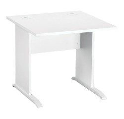 Bureau droit Essens Bois L 80 cm plateau pied bois L - voile de fond droit