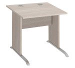 Recht bureau met houten onderstel L Excellens - rechte achterwand