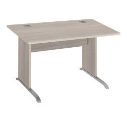 Bureau droit Essens Bois L 120 cm plateau pied bois L - voile de fond droit