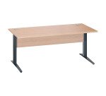 Bureau droit piètement métal Excellens - voile de fond droit