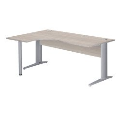 Bureau compact Excellens Métal - voile de fond droit