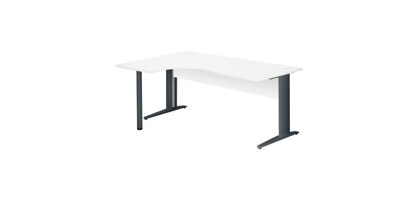 Bureau compact Excellens Métal - voile de fond droit