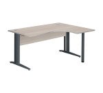 Bureau compact Excellens Métal - voile de fond droit