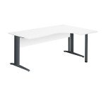 Bureau compact Excellens Métal - voile de fond droit