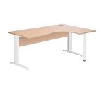 Bureau compact Excellens Métal - voile de fond droit