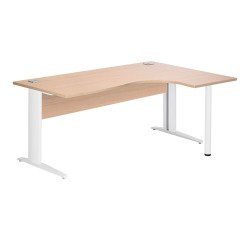 Bureau compact Excellens Métal - voile de fond droit