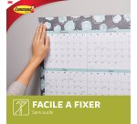 Languettes adhésives command 3M pour posters - Blister de 12