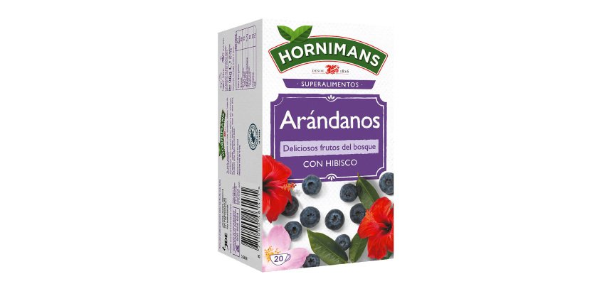 Te de arándanos con Hibisco Hornimans - 20 dosis