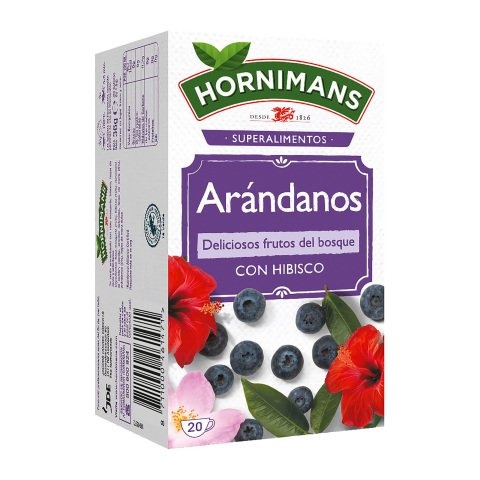Te de arándanos con Hibisco Hornimans - 20 dosis