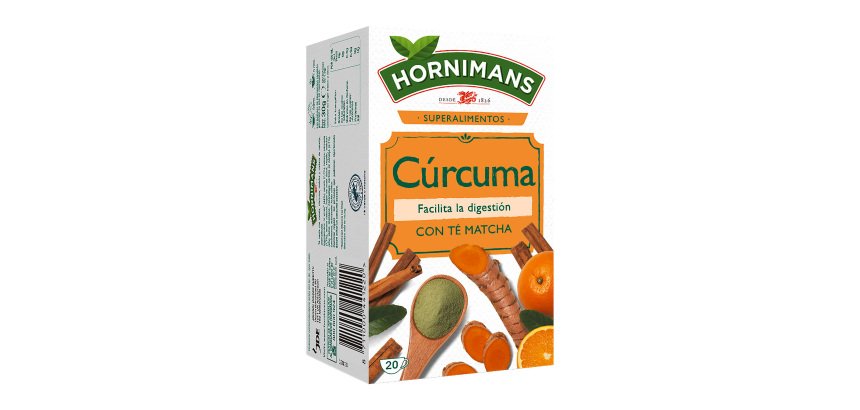 Cúrcuma con Té Matcha Hornimans - 20 dosis