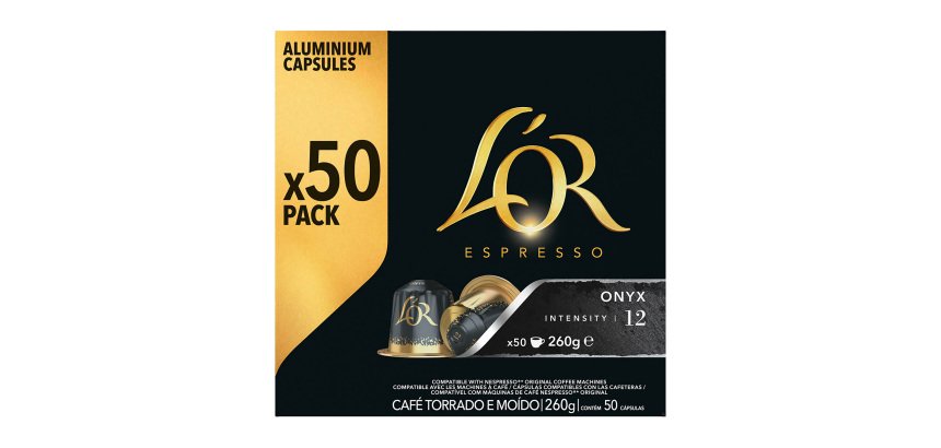 Cápsulas de café L'Or Onyx - caja de 50