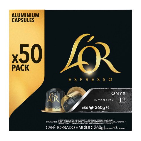 Cápsulas de café L'Or Onyx - caja de 50
