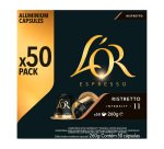 Cápsulas de café L'Or Ristretto - caja de 50
