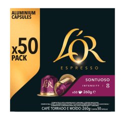 Cápsulas de café L'Or Sontuoso - caja de 50
