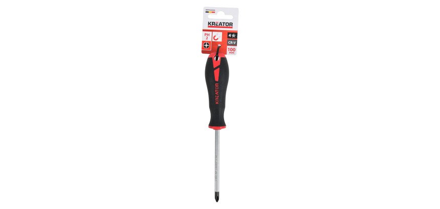 Destornillador Kreator philips PH1 80 mm