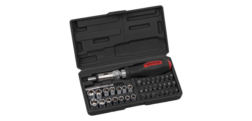 Conjunto de destornilladores de carraca 41 piezas