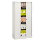 Armario de persiana metálico desmontable Unión Alt 198 x An 100 cm estructura blanca