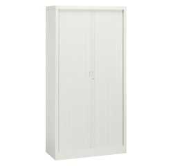 Armario de persiana metálico desmontable Unión Alt 198 x An 100 cm estructura blanca