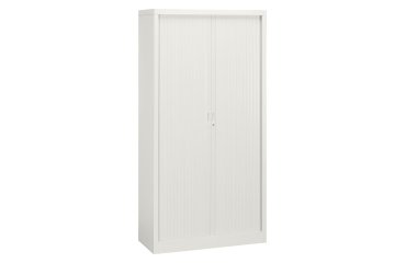Armario de persiana metálico desmontable Unión Alt 198 x An 100 cm estructura blanca