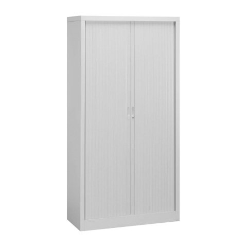 Armario de persiana metálico desmontable Unión Alt 198 x An 100 cm estructura blanca persianas blancas