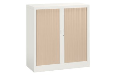 Armario de persiana metálico desmontable Unión Alt 100 x An 100 cm estructura blanca