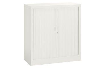 Armario de persiana metálico desmontable Unión Alt 100 x An 100 cm estructura blanca