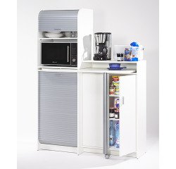 Meuble cafétéria avec plateau pivotant