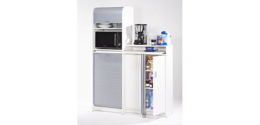 Meuble cafétéria avec plateau pivotant