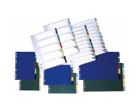 Separadores Grafoplas PVC 150 micras A4 transparente 5 pestañas  - 16 taladros