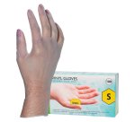 Gants vinyle non poudré transparents - Boîte de 100 gants