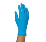 Einweg-Nitrilhandschuhe, ungepudert, blau - Packung mit 100 Handschuhen