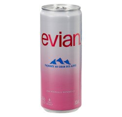 Eau minérale Evian 33 cl - 24 canettes