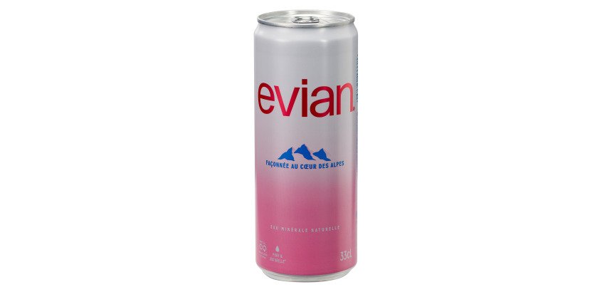 Eau minérale Evian 33 cl - 24 canettes