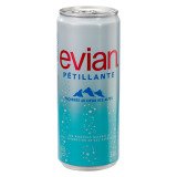 Eau gazeuse Evian 33 cl - 24 canettes